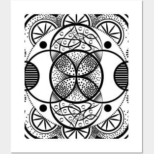 Mandala art design extended version Posters and Art